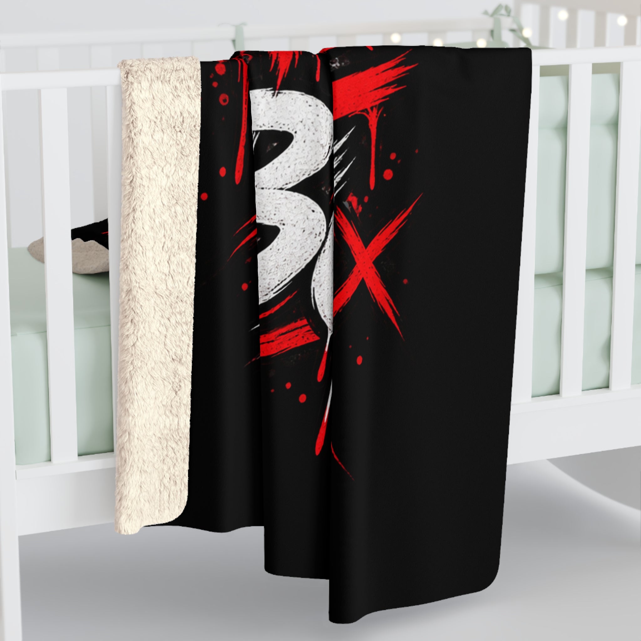 Standard Issued White Boy Sherpa Fleece Blanket