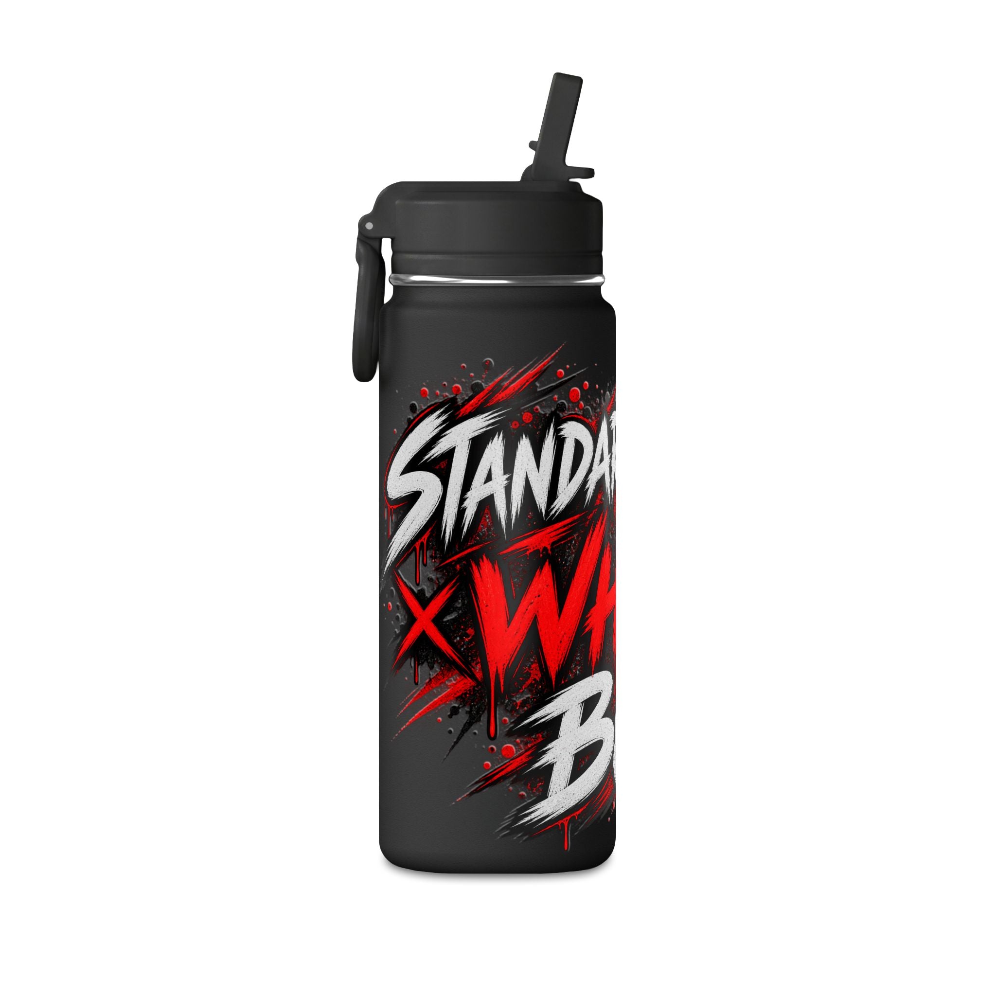 Standard Issued White Boy Tumbler | Funny Red & Black Cup | Sarcastic Gift for Him