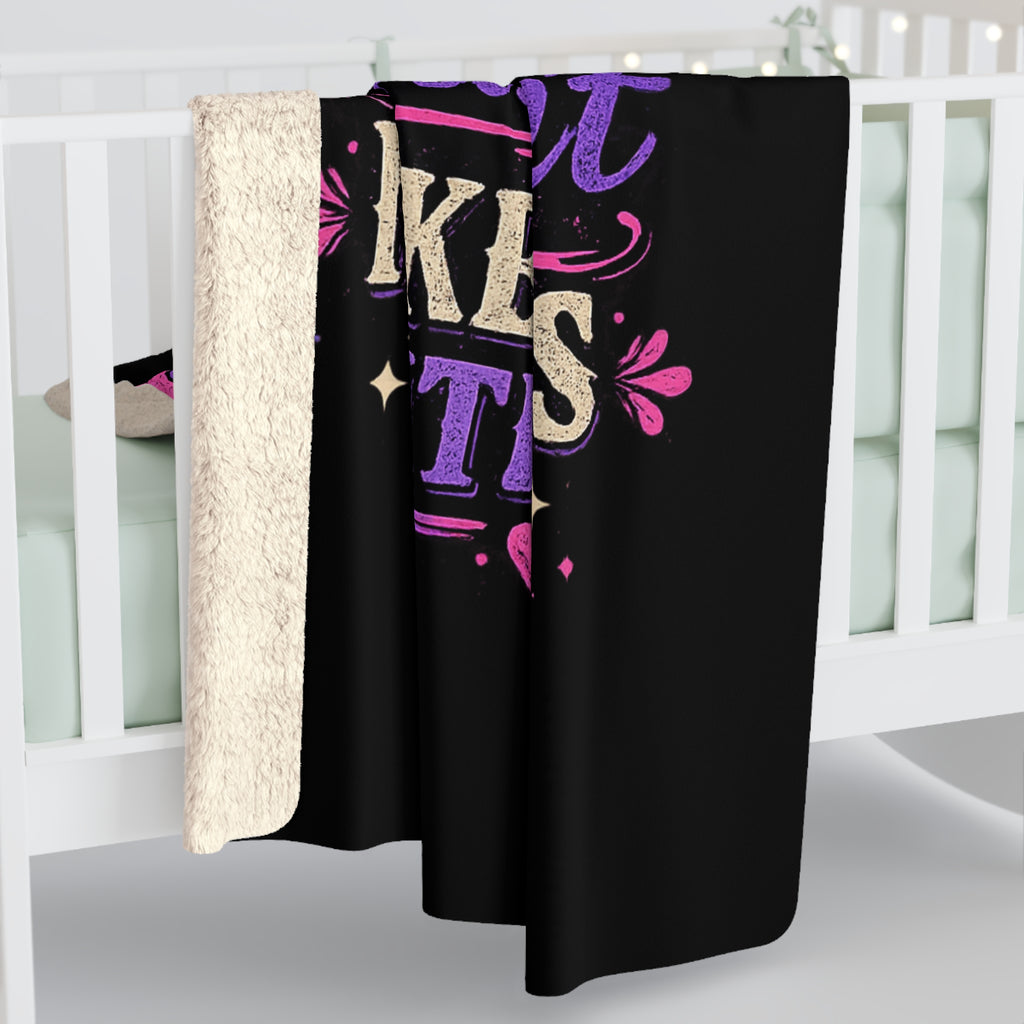 Homebody Sherpa Fleece Blanket – Please Don’t Make Plans With Me Cozy Blanket