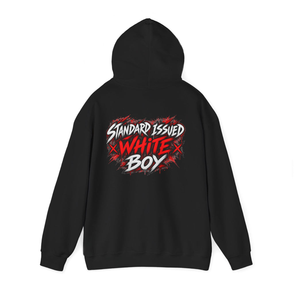 Standard Issued White Boy T-Shirt | Funny Back Print Graphic Tee