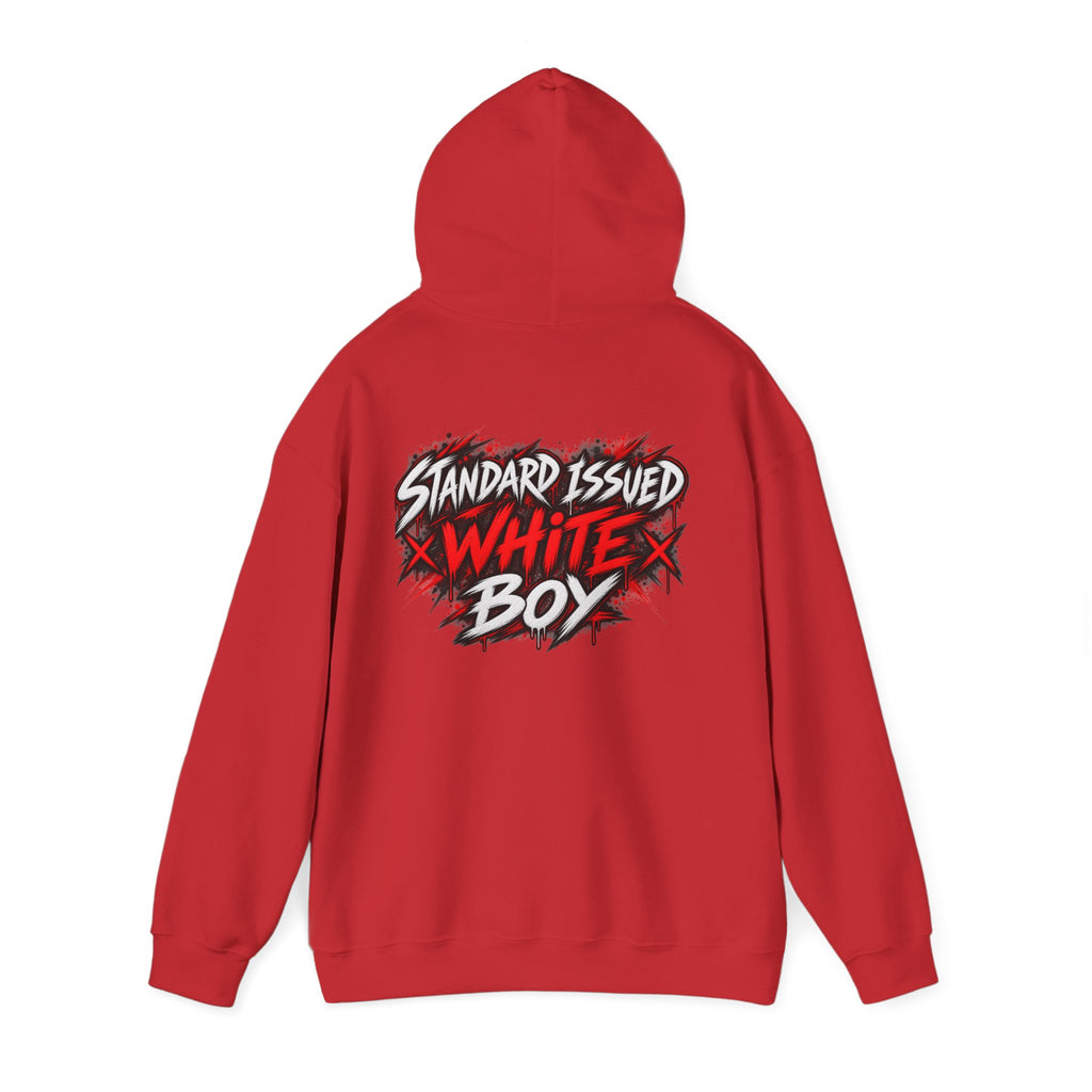 Standard Issued White Boy T-Shirt | Funny Back Print Graphic Tee