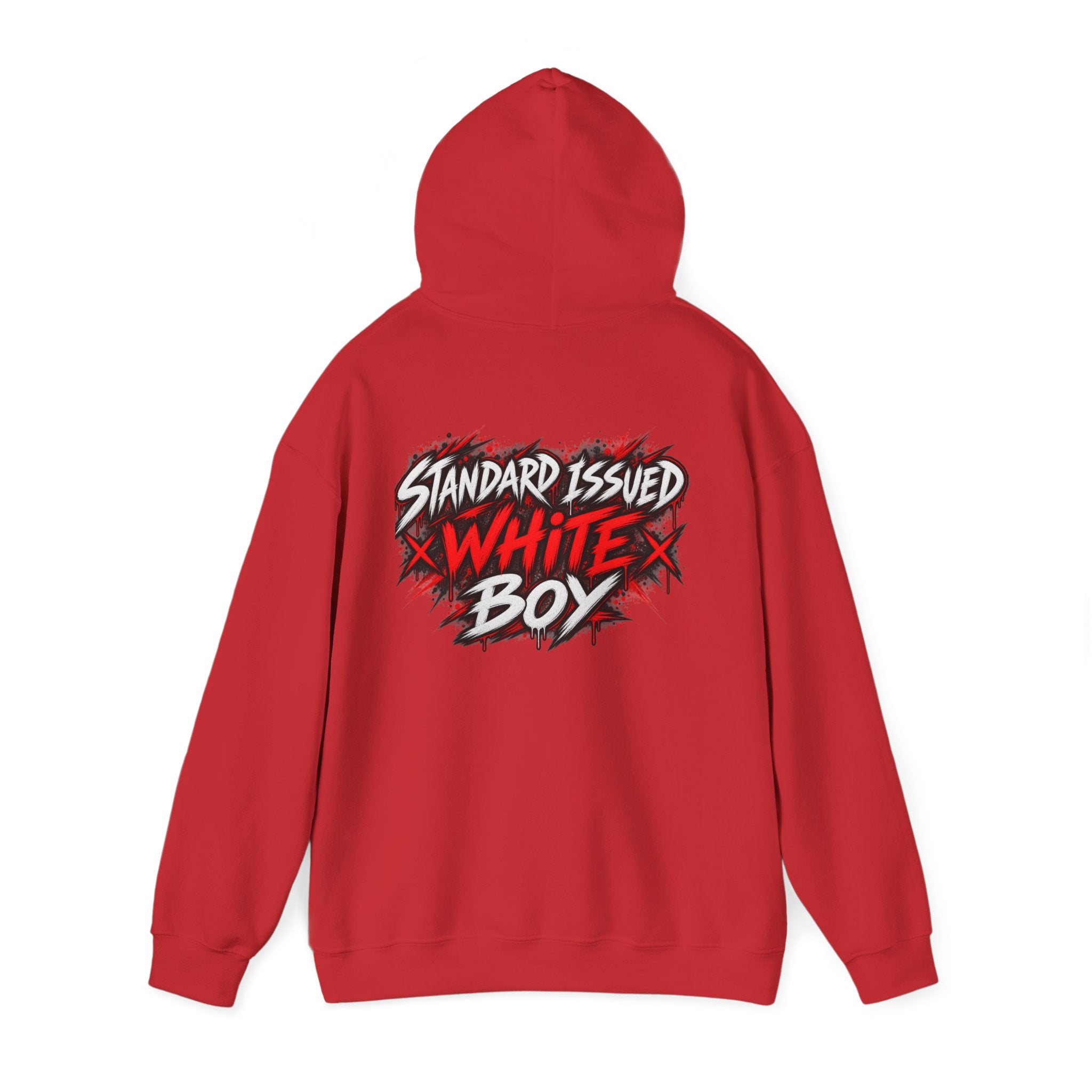 Standard Issued White Boy T-Shirt | Funny Back Print Graphic Tee