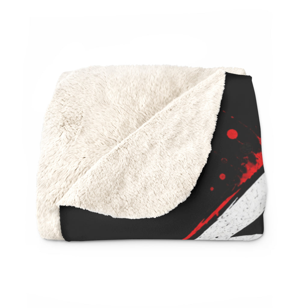 Standard Issued White Boy Sherpa Fleece Blanket