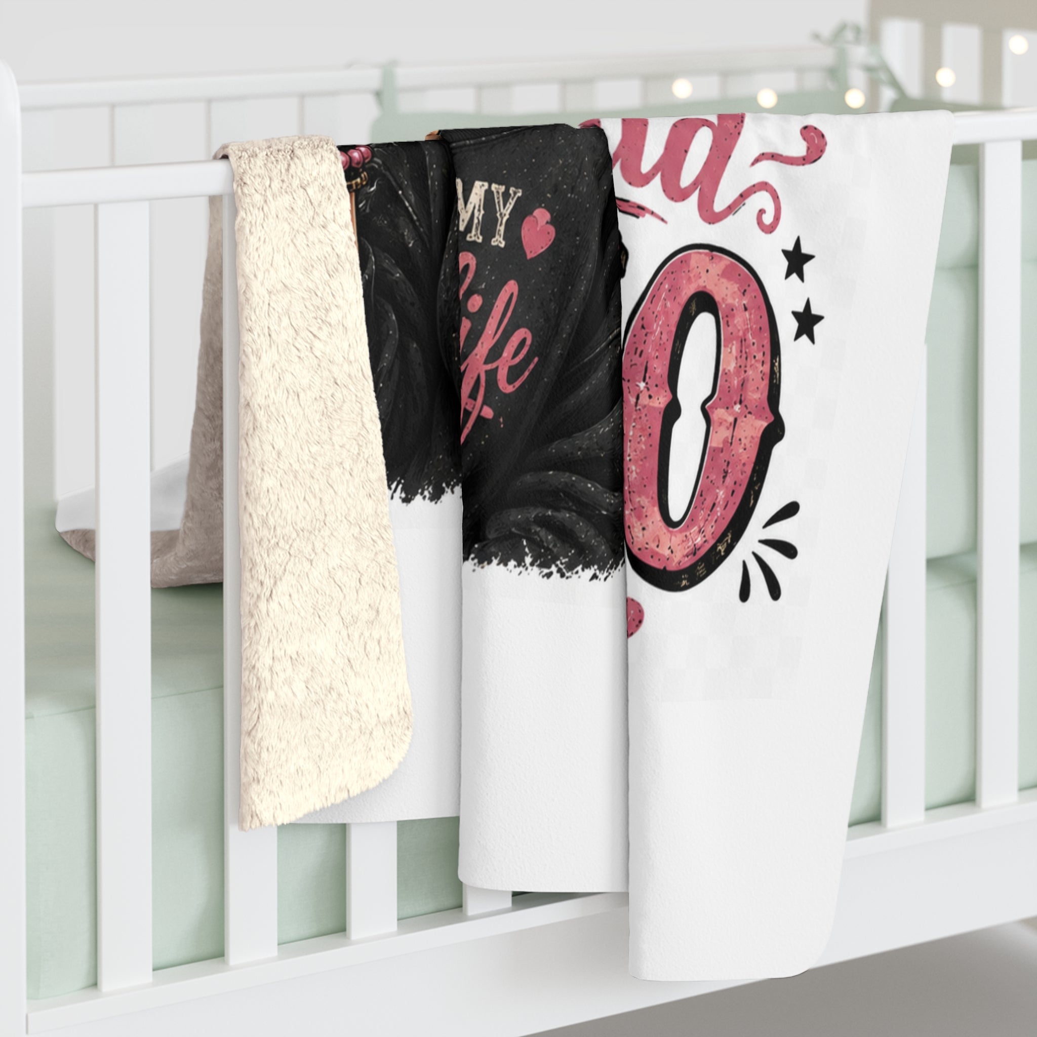 Grandma Because Mom Said No Sherpa Blanket – Funny Grandma Cozy Throw