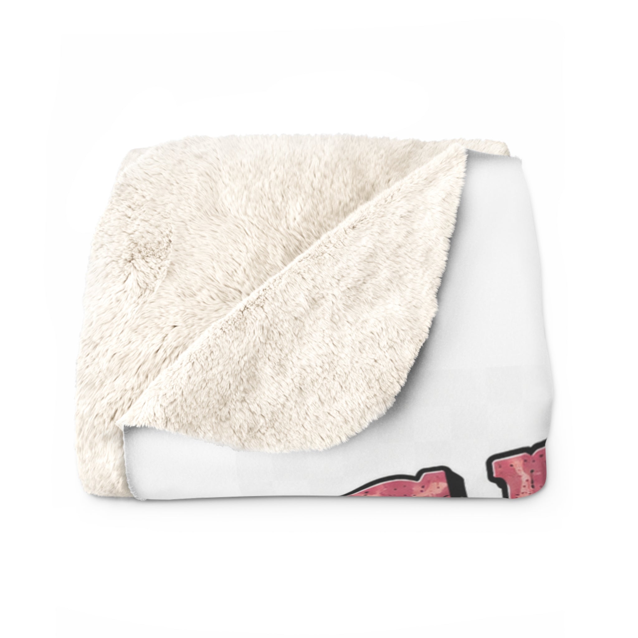 Grandma Because Mom Said No Sherpa Blanket – Funny Grandma Cozy Throw