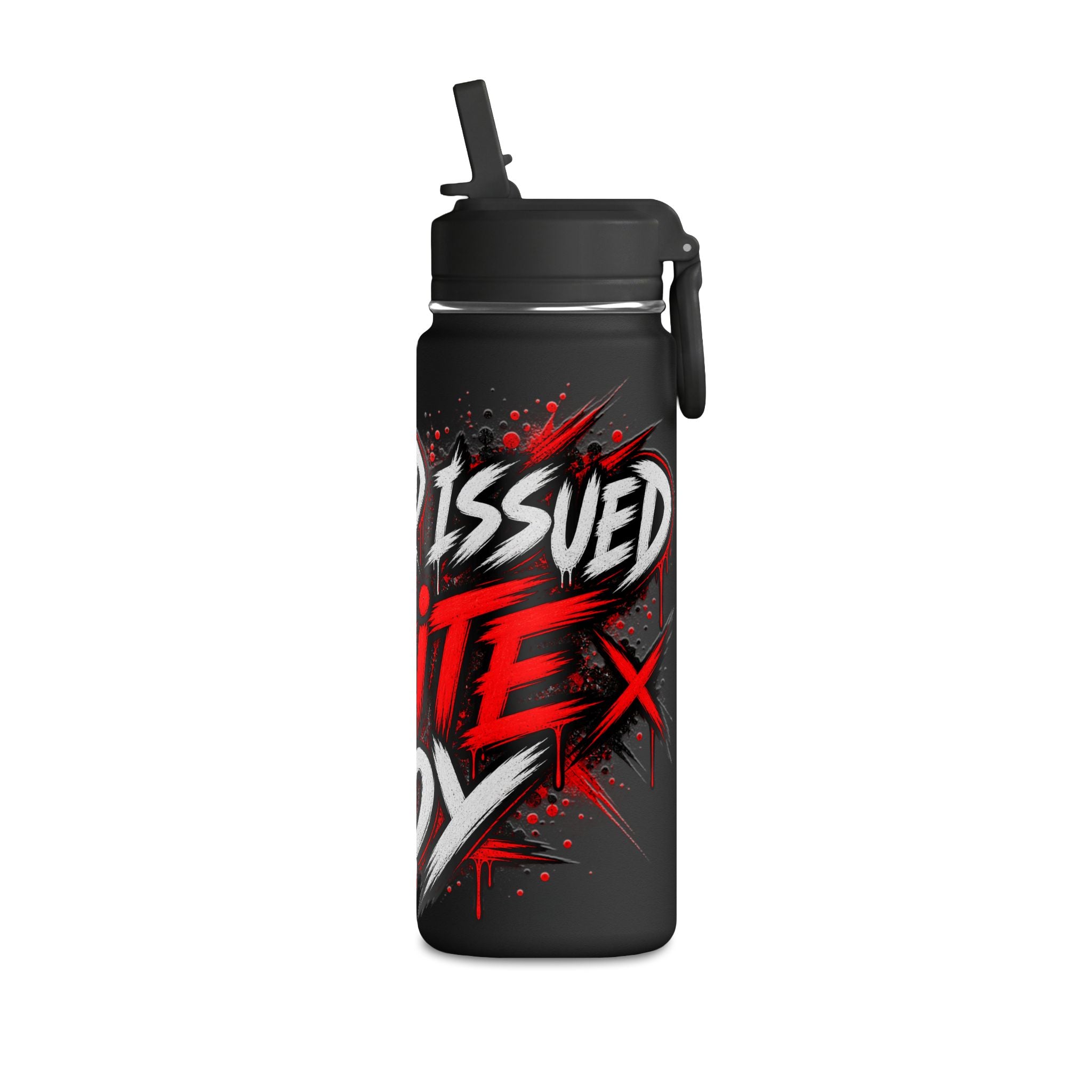 Standard Issued White Boy Tumbler | Funny Red & Black Cup | Sarcastic Gift for Him