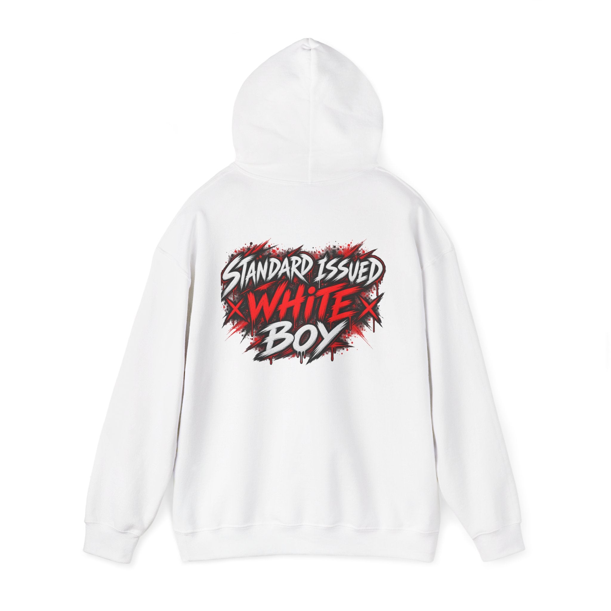Standard Issued White Boy T-Shirt | Funny Back Print Graphic Tee