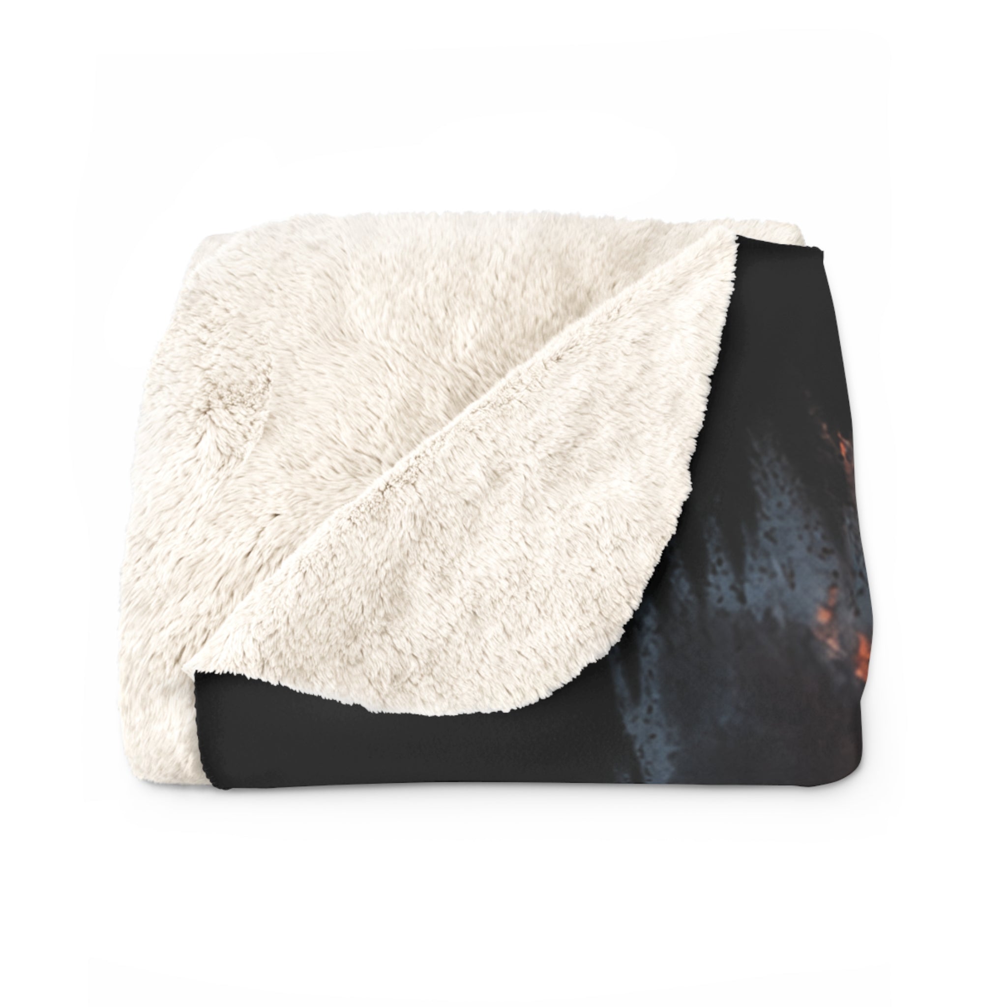 We Stay Pumping Sherpa Blanket – Oilfield Blue Collar Throw Blanket